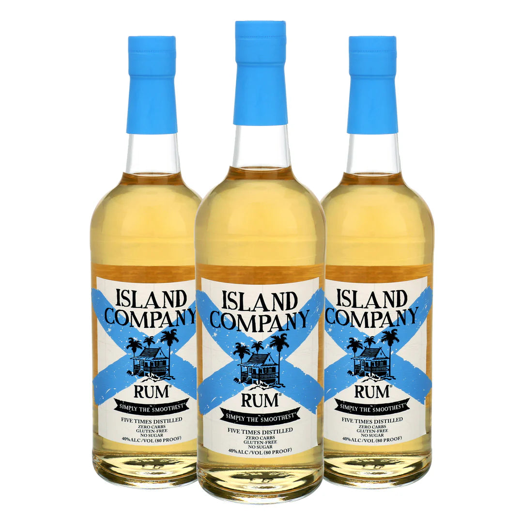 Island Company Rum Three 750ml Bottles in Collectible Gift Boxes - Shipping Included